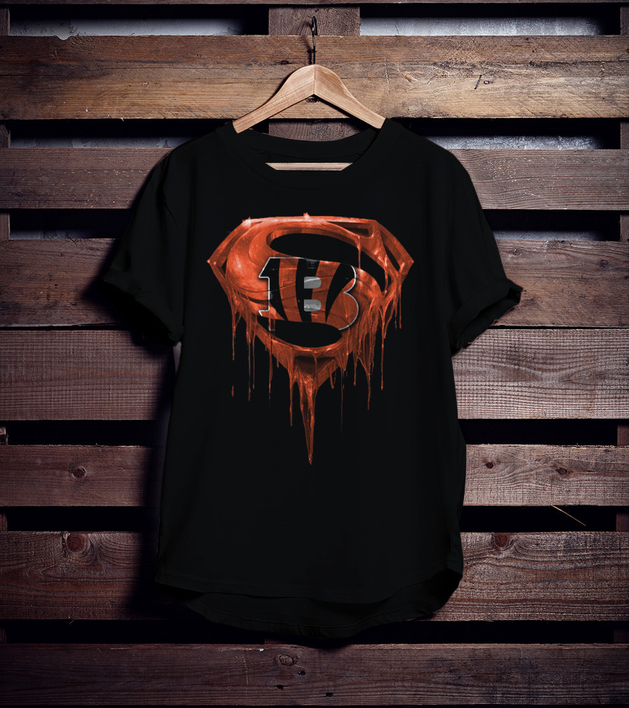 Cincinnati Bengals Superman Logo Fusion T-Shirt