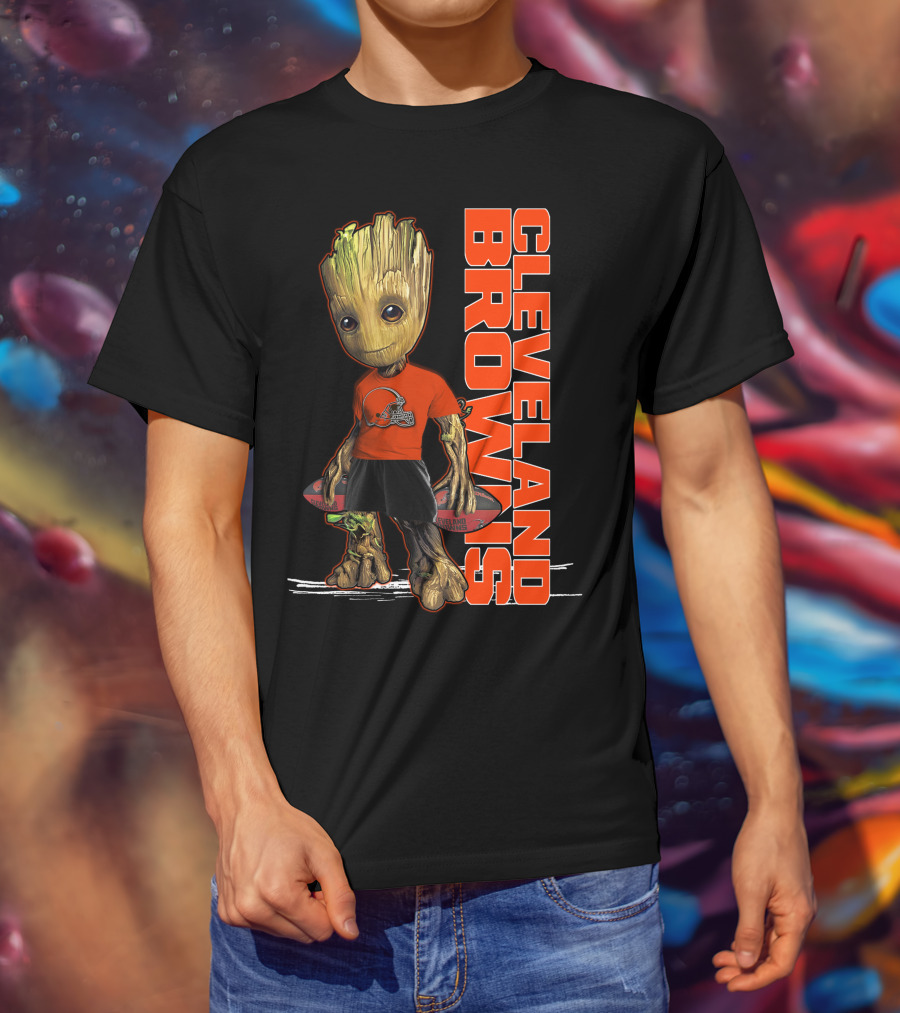 Groot Cleveland Browns NFL Team Spirit T-Shirt