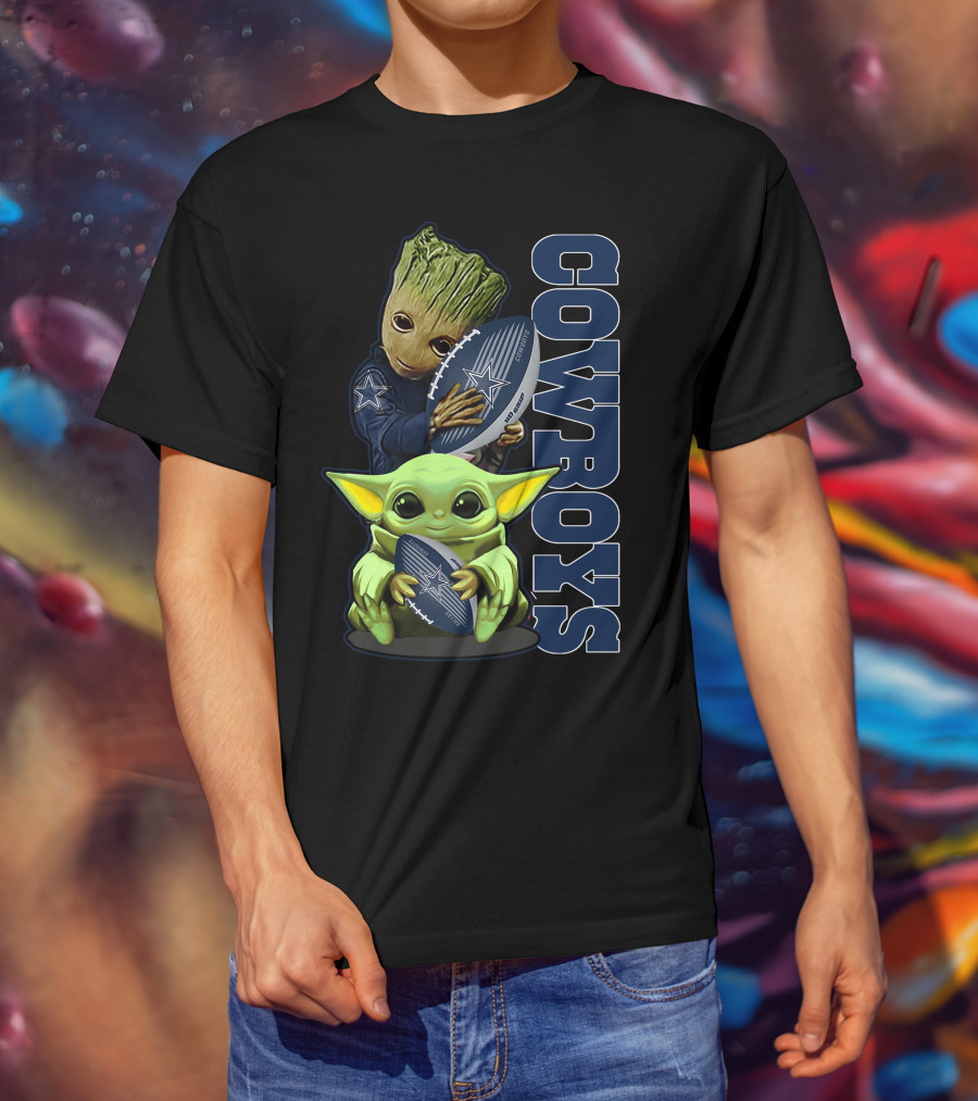 Cowboys Grzd Dallas Cowboys Football Featuring Popular Characters T-Shirt