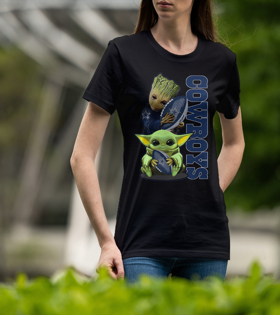 Cowboys Grzd Dallas Cowboys Football Featuring Popular Characters T-Shirt