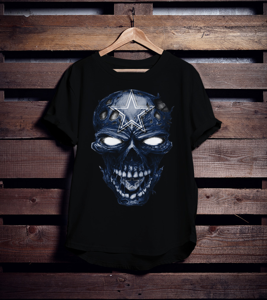 Skull V2 Dallas Cowboys Star Logo Zombie T-Shirt