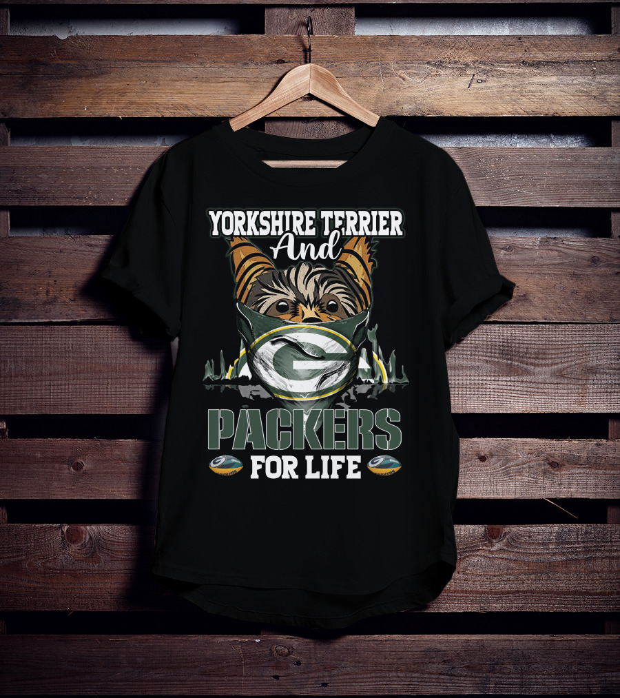 Yorkshire Terrier And Packers For Life T-Shirt