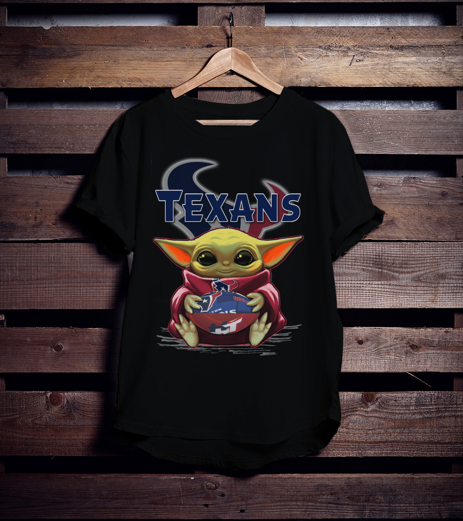 Texans Yoda Star Wars Football Fan T-Shirt