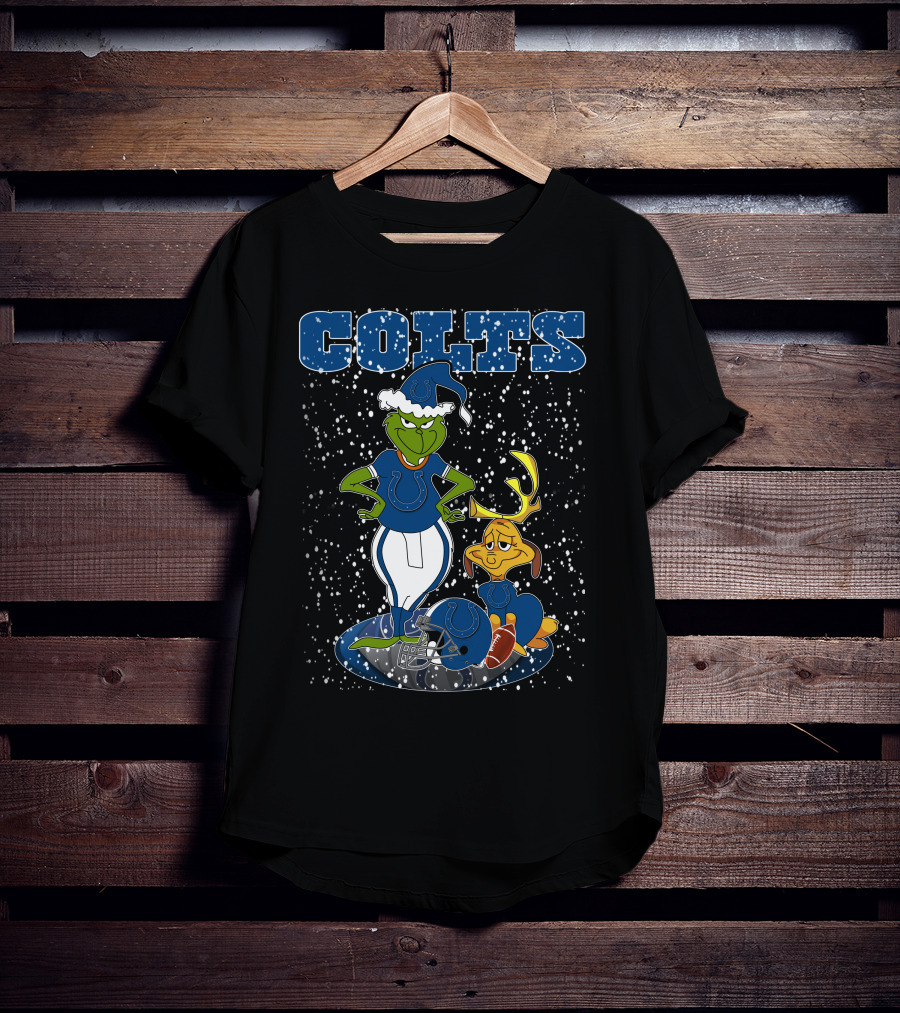 Grinchxmas Indianapolis Colts Football Snow Scene T-Shirt