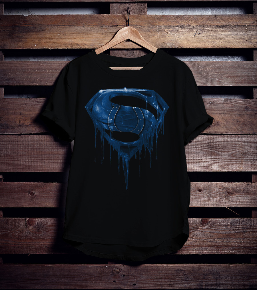 Indianapolis Colts Superman Dripping T-Shirt