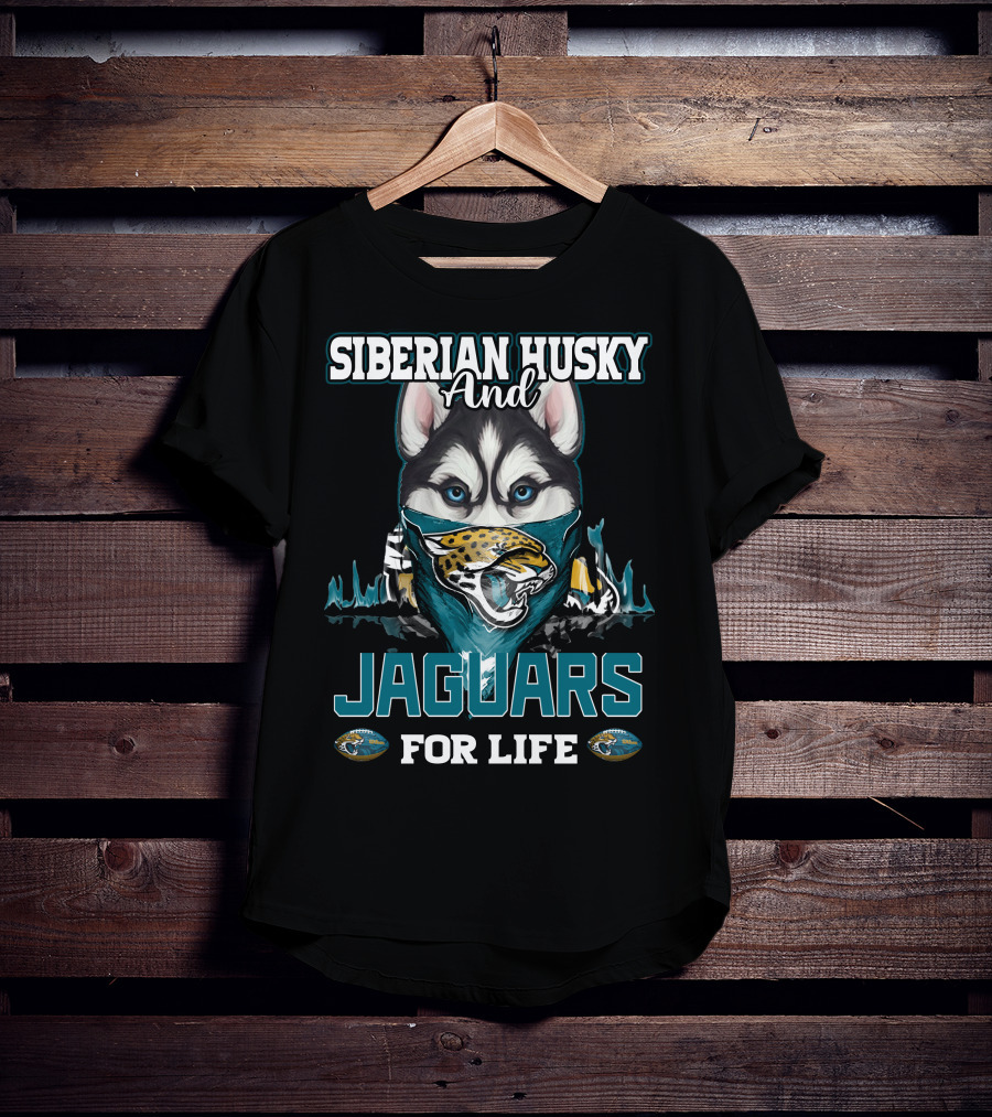Siberian Husky And Jaguars For Life T-Shirt