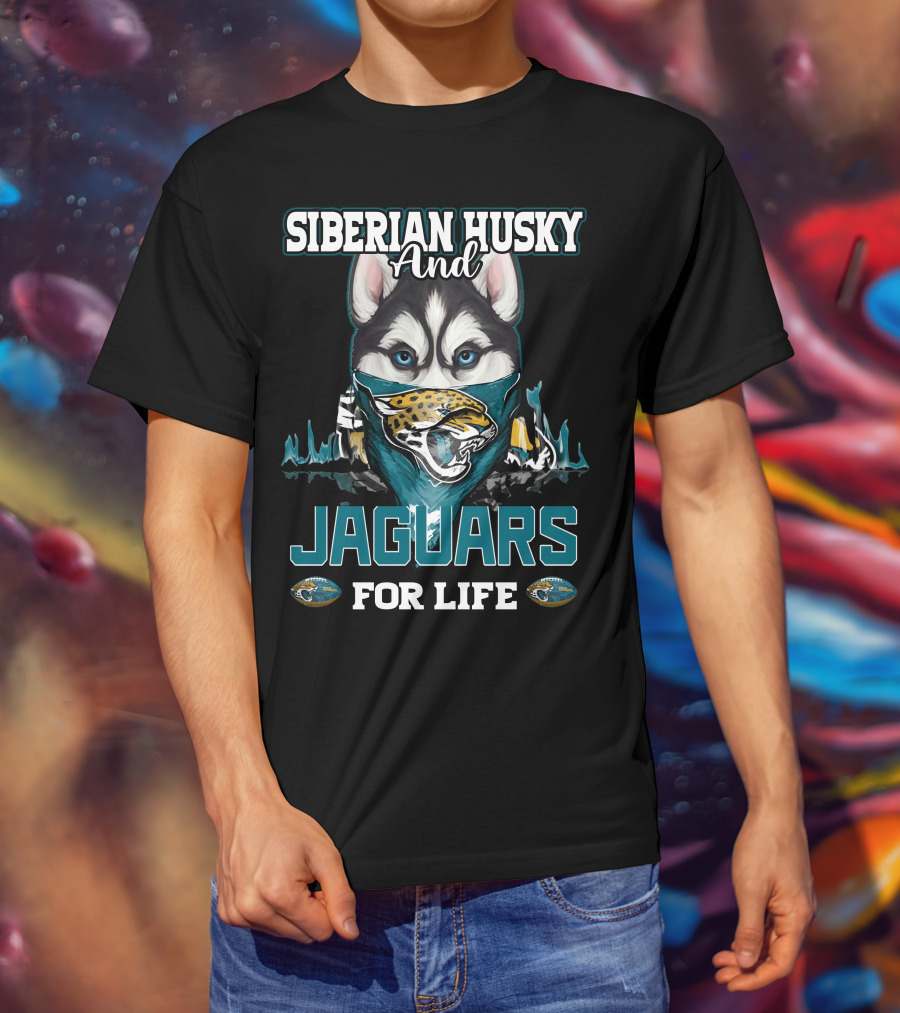 Siberian Husky And Jaguars For Life T-Shirt