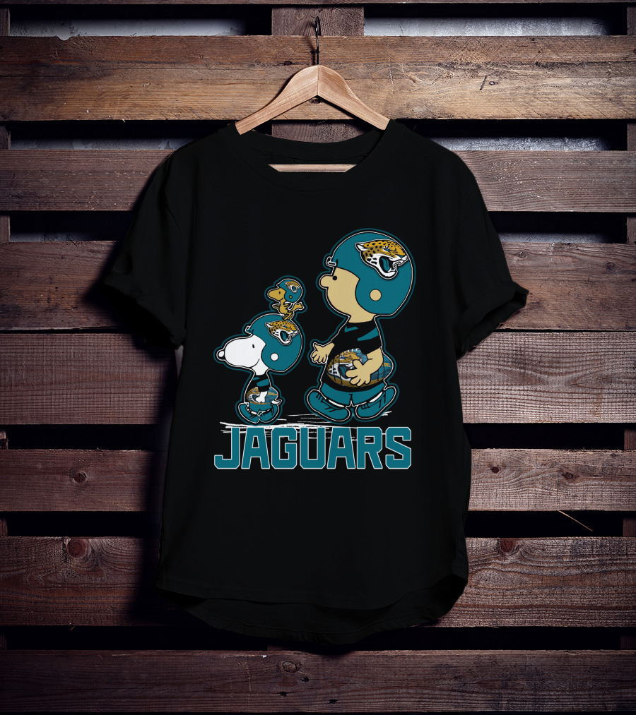 Snpfootball Jaguars Peanuts Characters Jacksonville Jaguars T-Shirt
