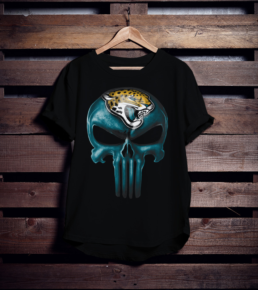 Skull Jacksonville Jaguars Punisher T-Shirt