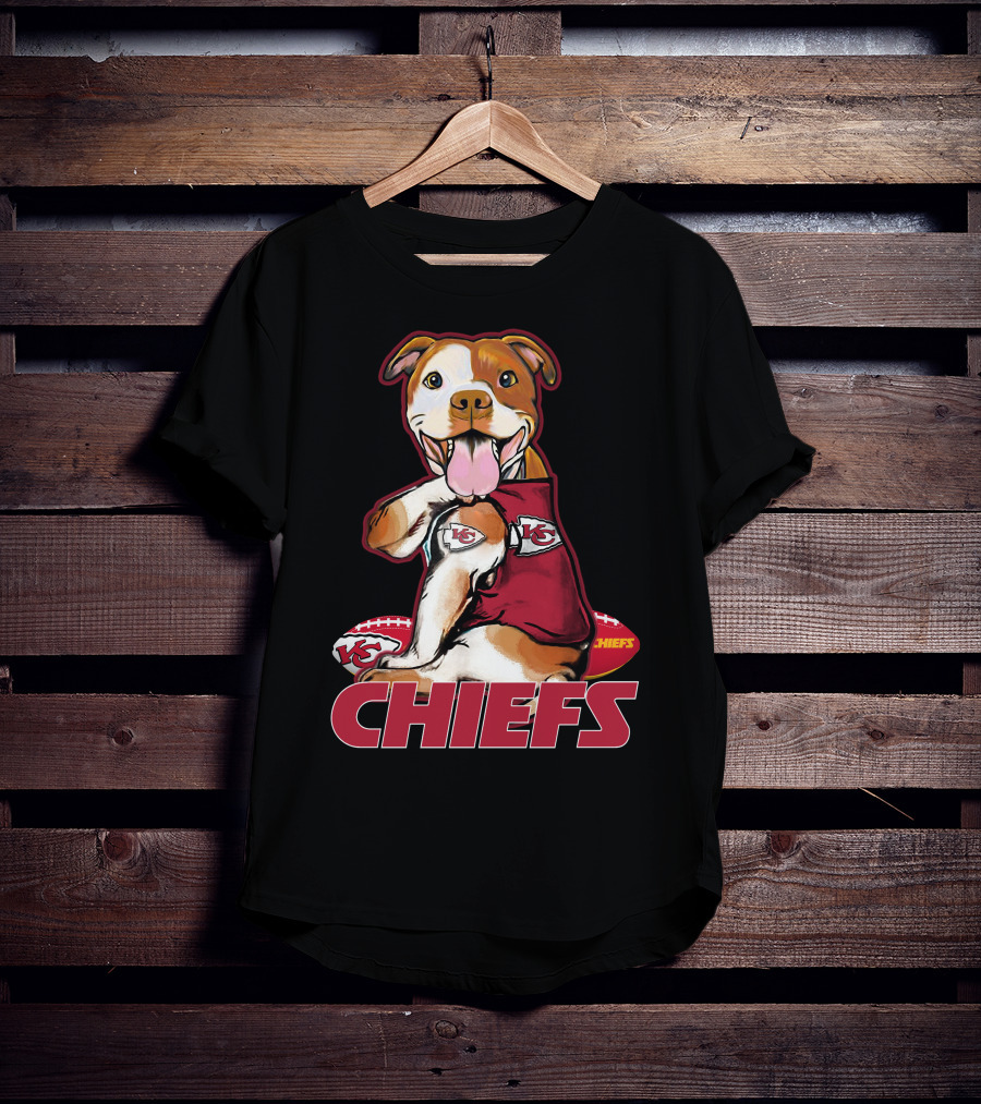 Kansas City Chiefs Pitbull Football Dog Chiefs T-Shirt