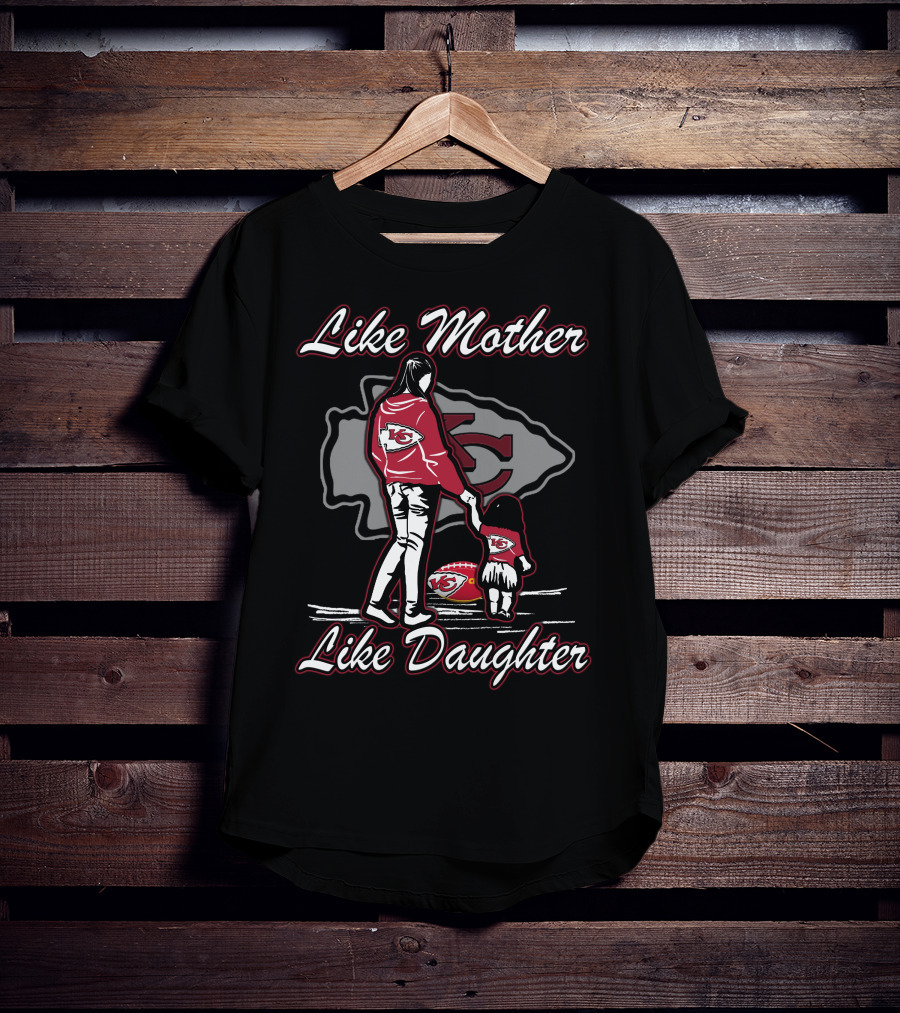 Like Mother Like Daughter Kansas City Chiefs Iconic Bond T-Shirt