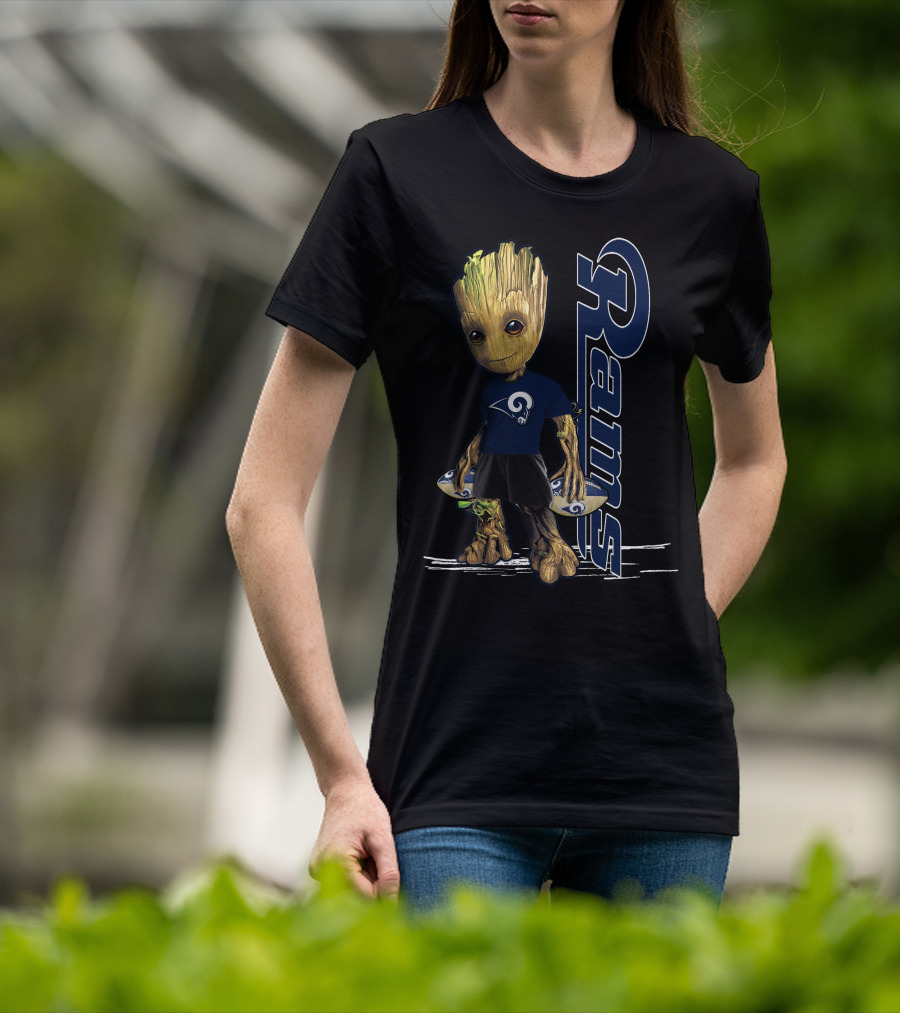 Groot Rams Los Angeles Football Fan T-Shirt