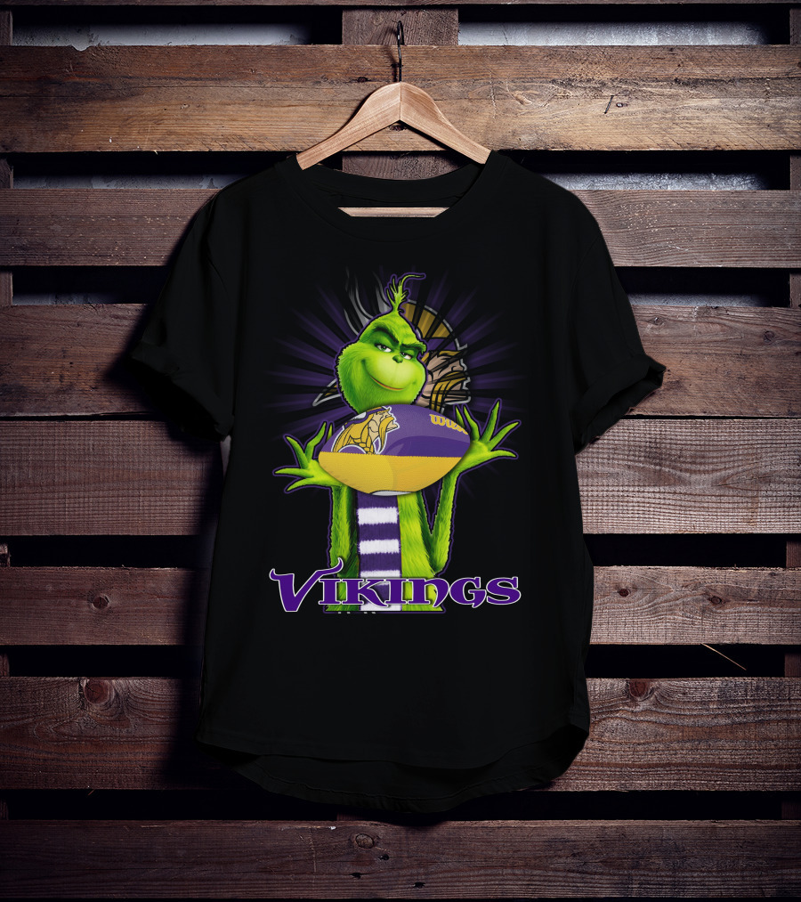 Grinch Vikings Football Minnesota Team Spirit T-Shirt