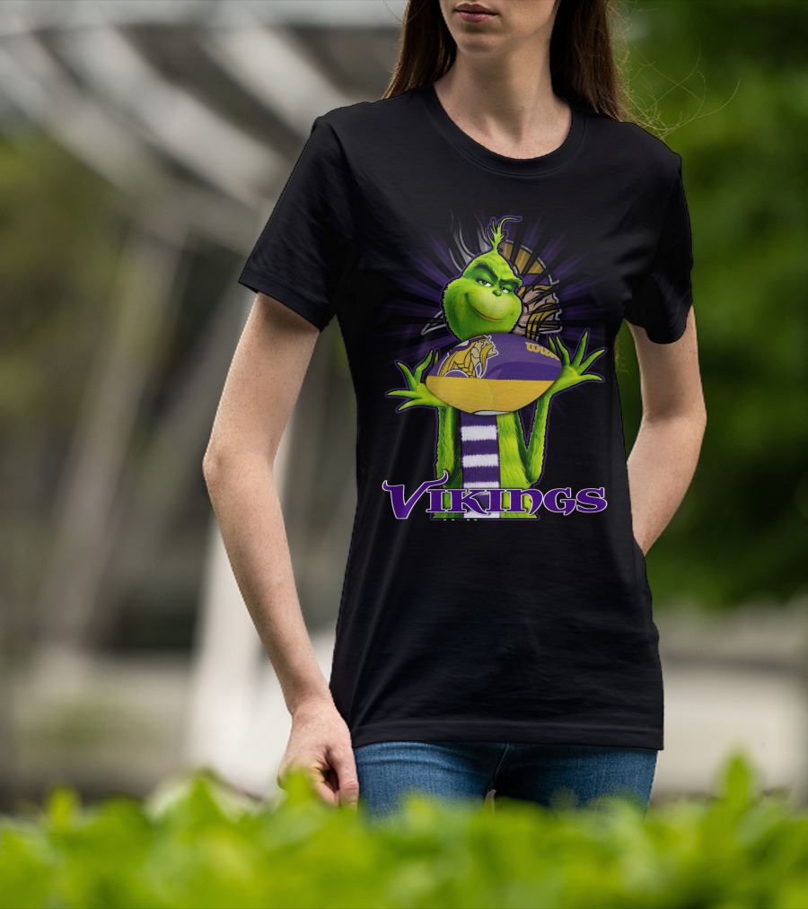 Grinch Vikings Football Minnesota Team Spirit T-Shirt