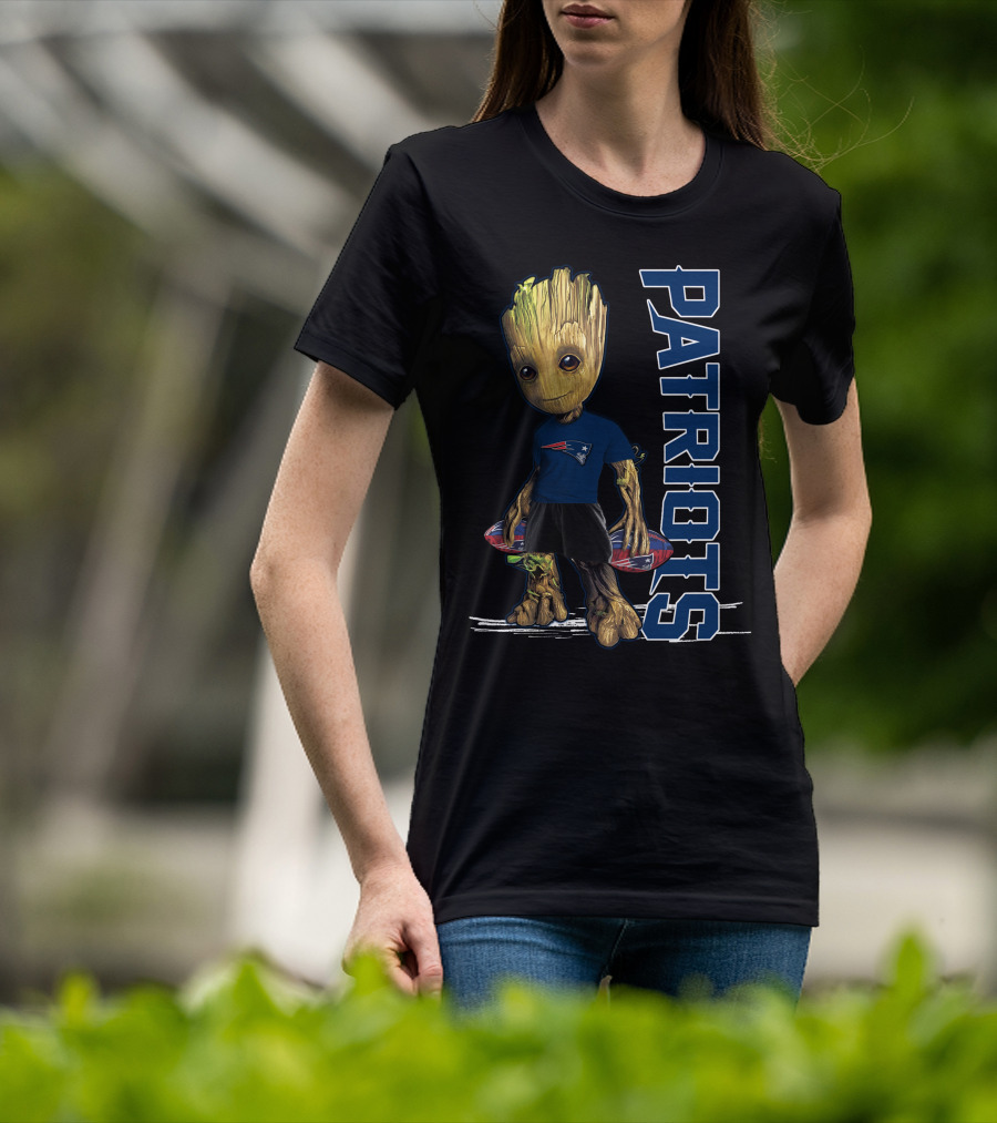 Groot Patriots New England Football Fan Character T-Shirt