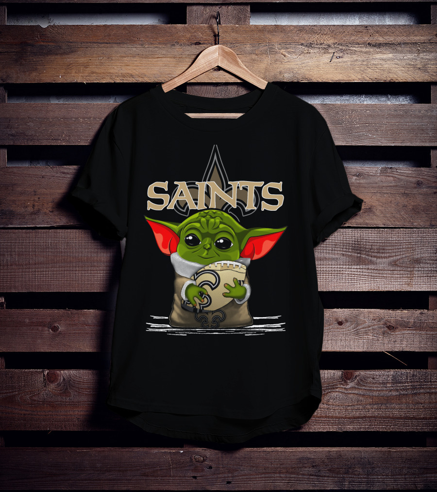 Yoda V3 New Orleans Saints Football Alien Character T-Shirt