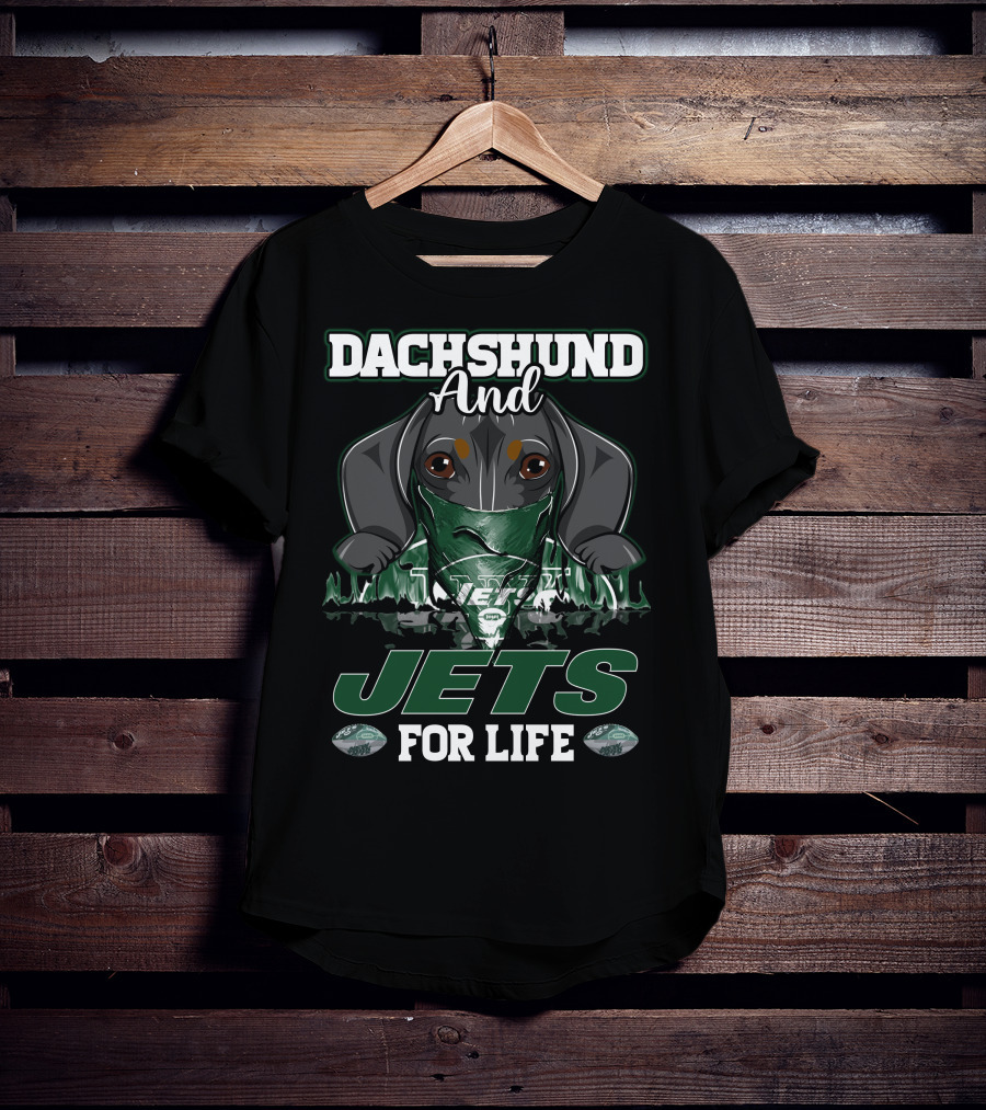 Dachshund And Jets For Life New York Jets T-Shirt