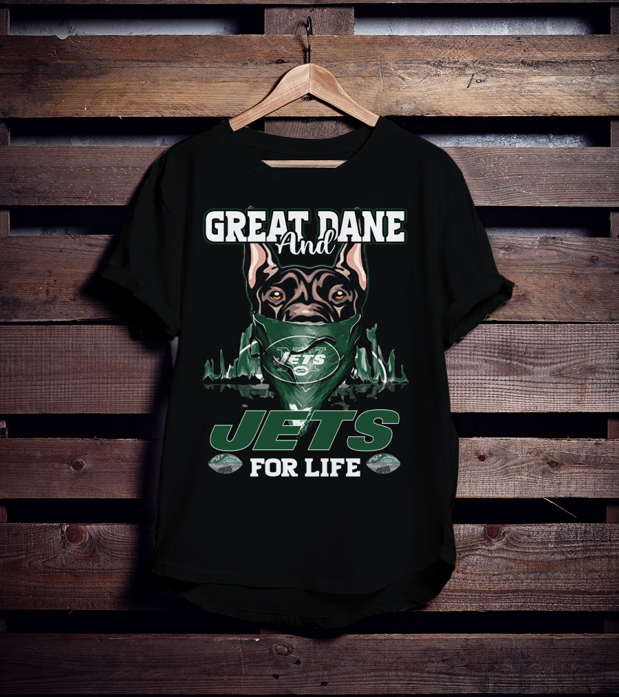Great Dane And Jets For Life T-Shirt