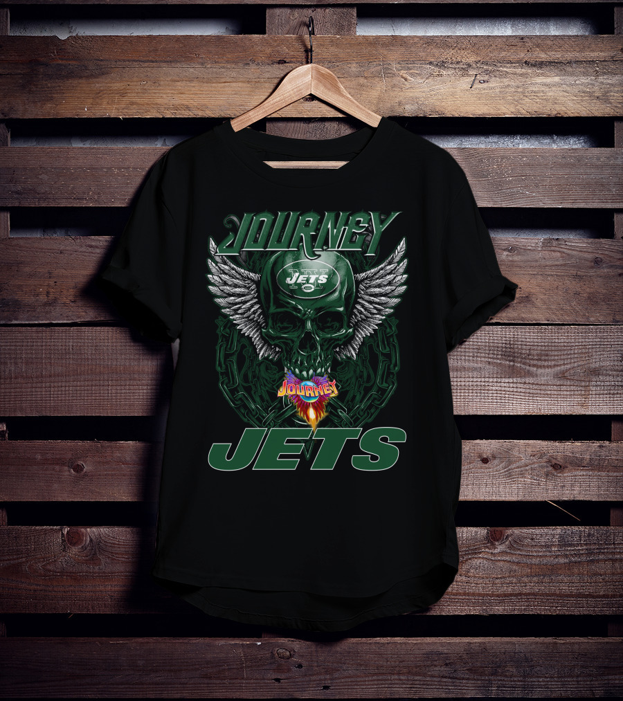 Journey Jets New York Skull Wings T-Shirt