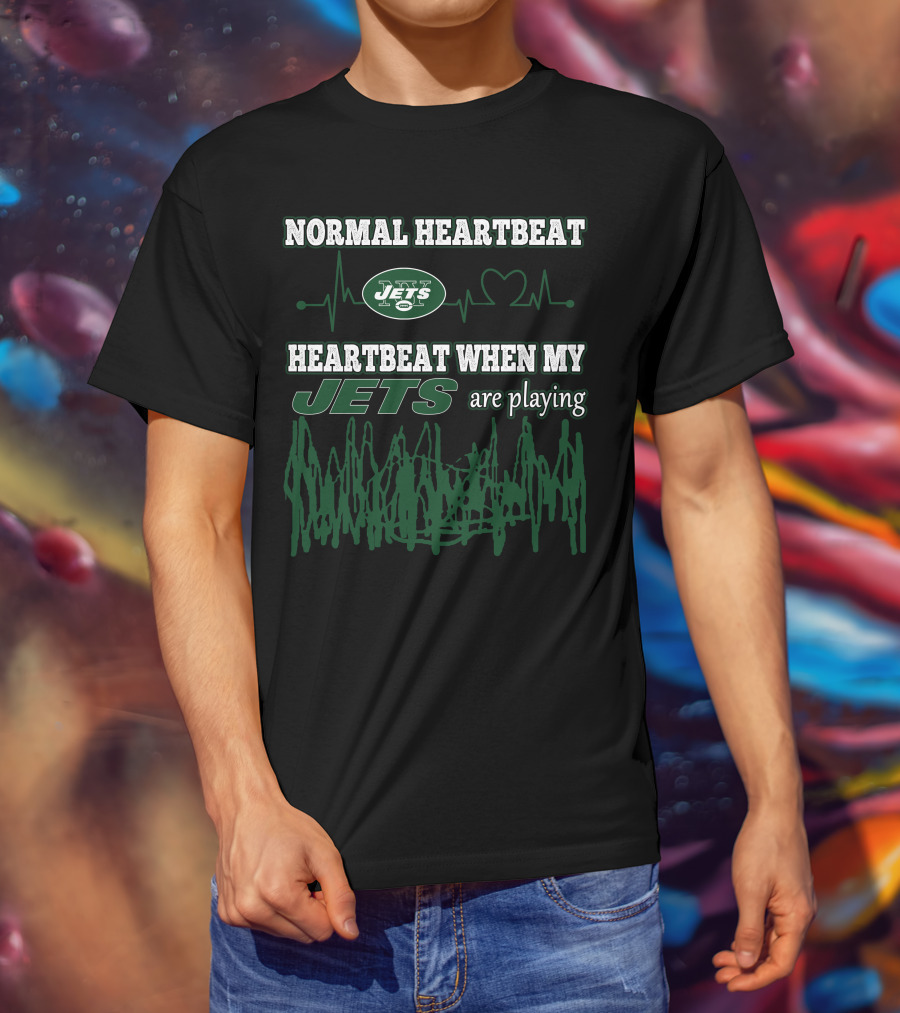 Normal Heartbeat Jets Heartbeat When My Jets Are Playing T-Shirt
