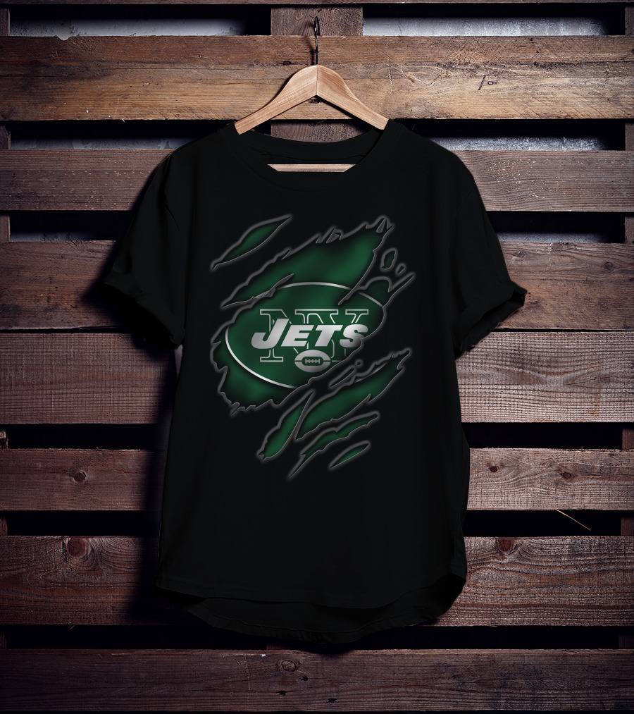 Torn V3 New York Jets Football T-Shirt