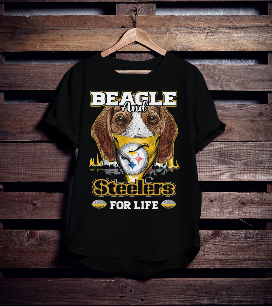 Beagle And Steelers For Life T-Shirt