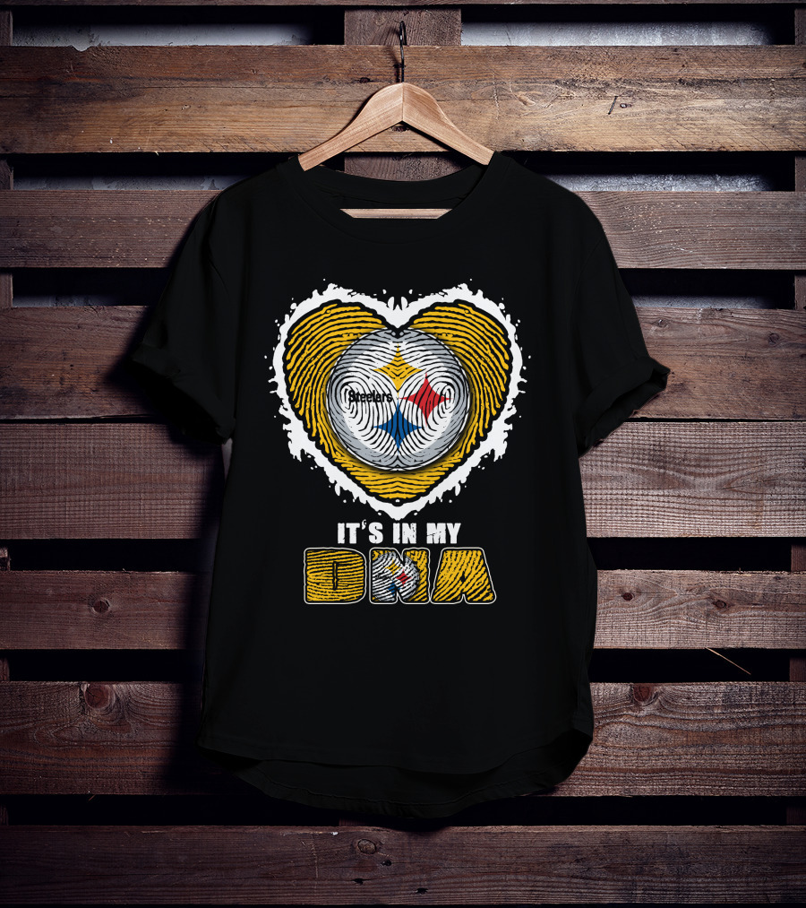 It's In My DNA Pittsburgh Steelers Heart T-Shirt