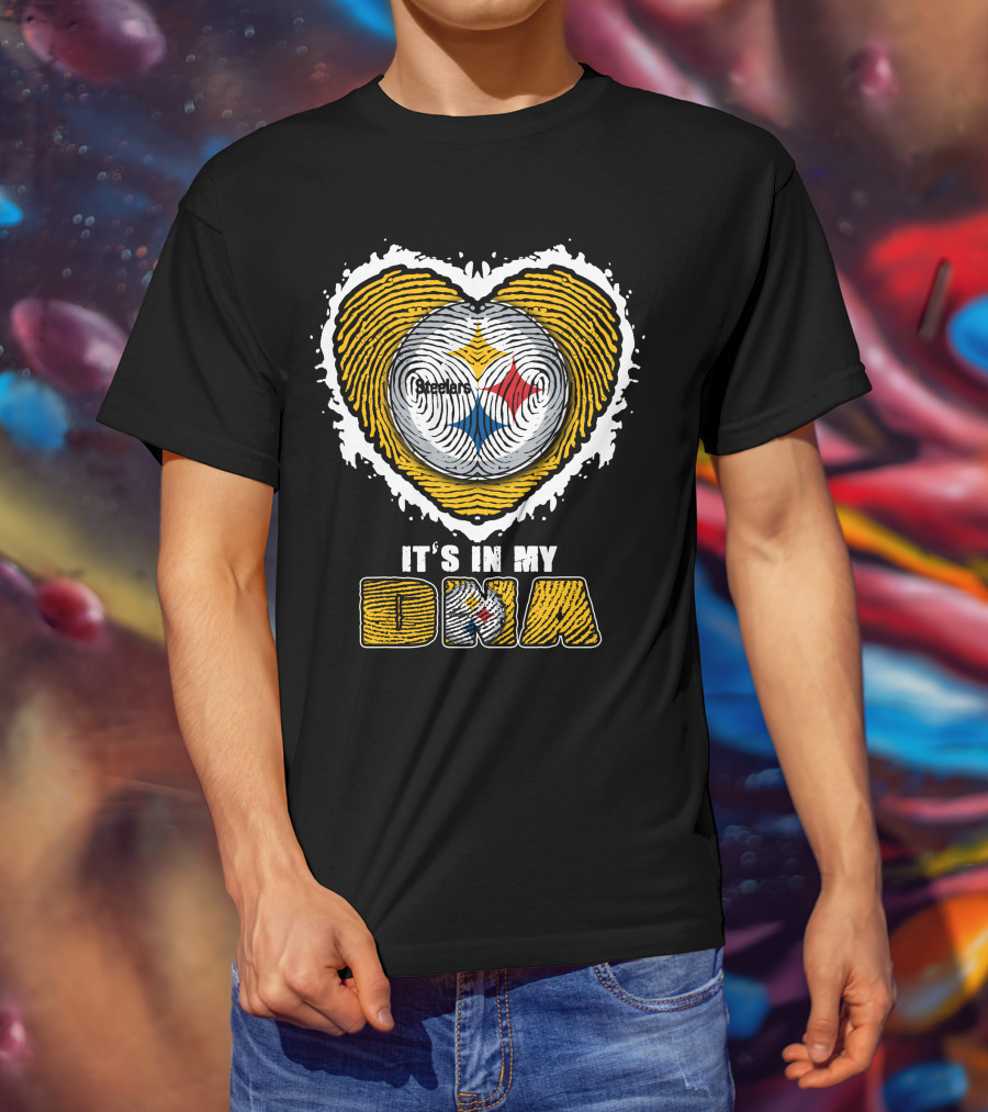 It's In My DNA Pittsburgh Steelers Heart T-Shirt
