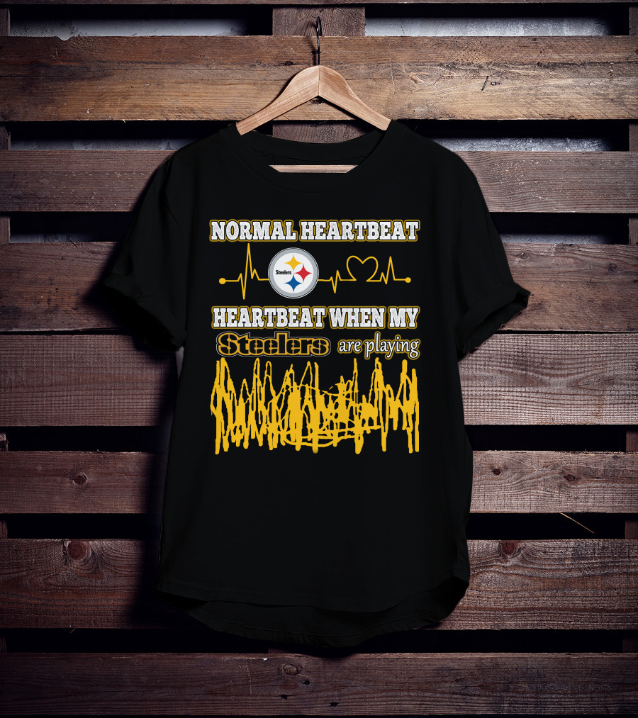 Normal Heartbeat Steelers Heartbeat When My Steelers Are Playing T-Shirt