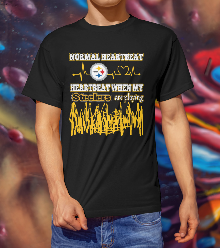 Normal Heartbeat Steelers Heartbeat When My Steelers Are Playing T-Shirt