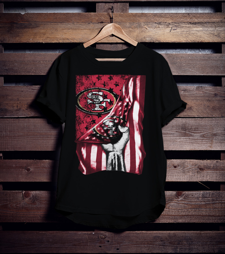 San Francisco 49ers American Flag T-Shirt