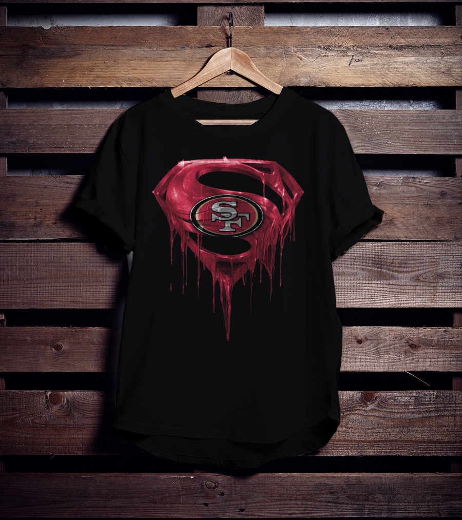 Superman Logo With San Francisco 49ers Emblem Spm T-Shirt