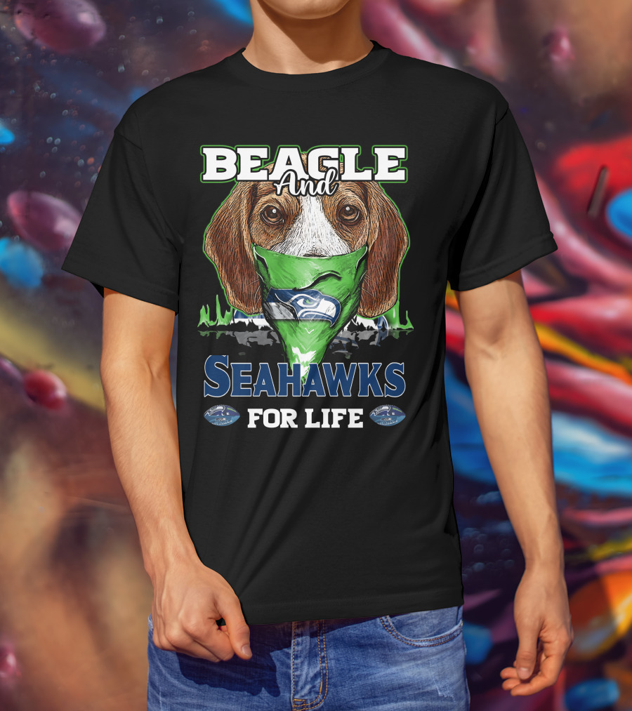 Beagle And Seahawks For Life T-Shirt