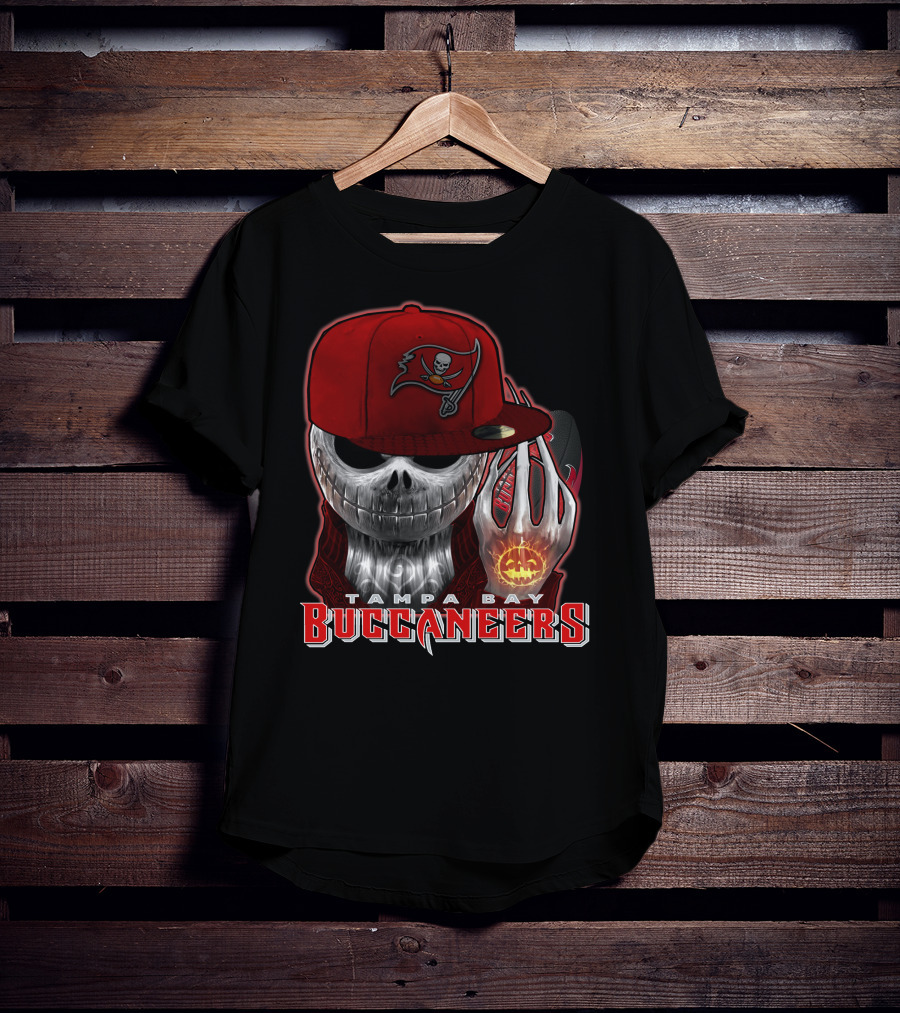Tampa Bay Buccaneers Jackskull Halloween Pumpkin Hat T-Shirt