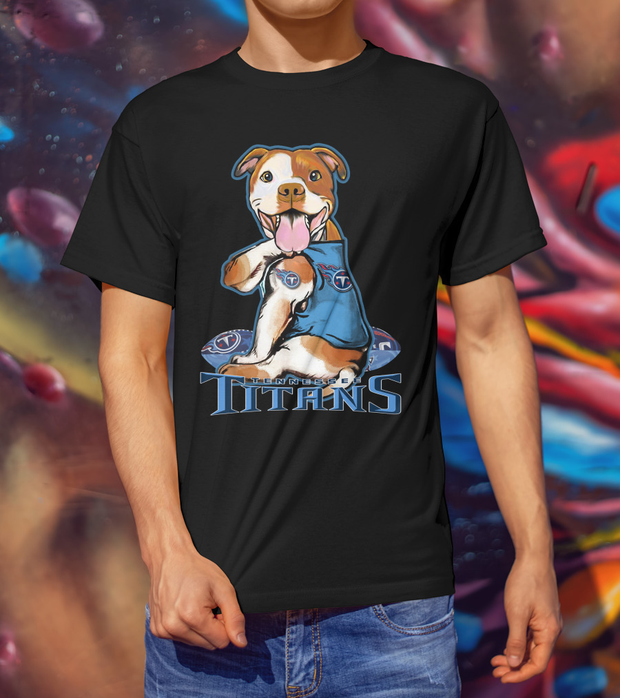 Pittbull Tennessee Titans Football Team Spirit T-Shirt