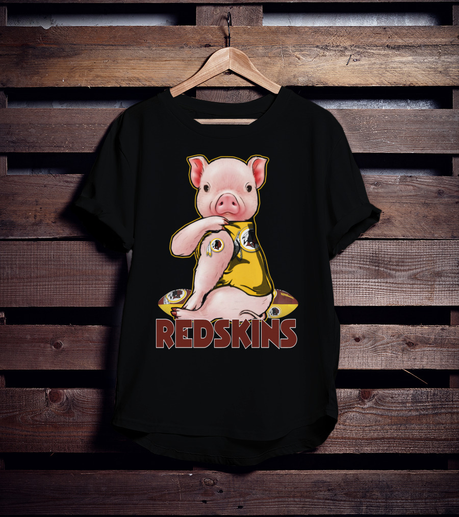 Pig Redskins Football Team T-Shirt