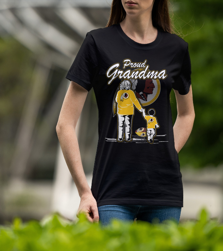 Proud Grandma Washington Redskins Football Family Heritage T-Shirt