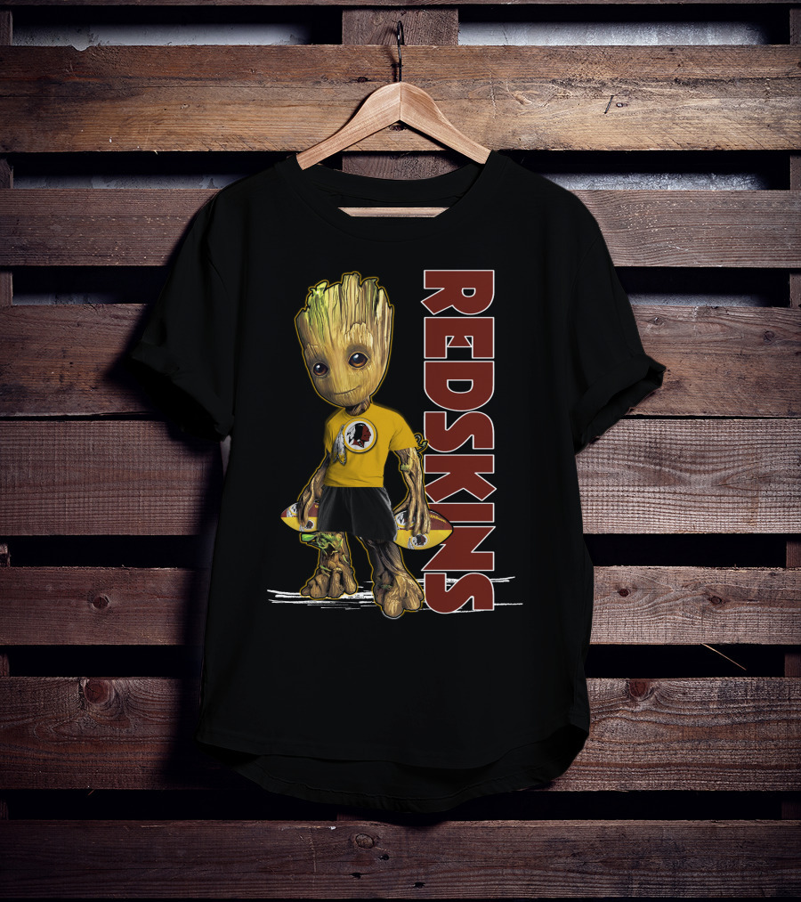 Groot V1 Washington Redskins Football Character T-Shirt