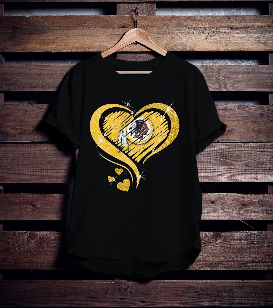 Heart Diamond Washington Redskins T-Shirt