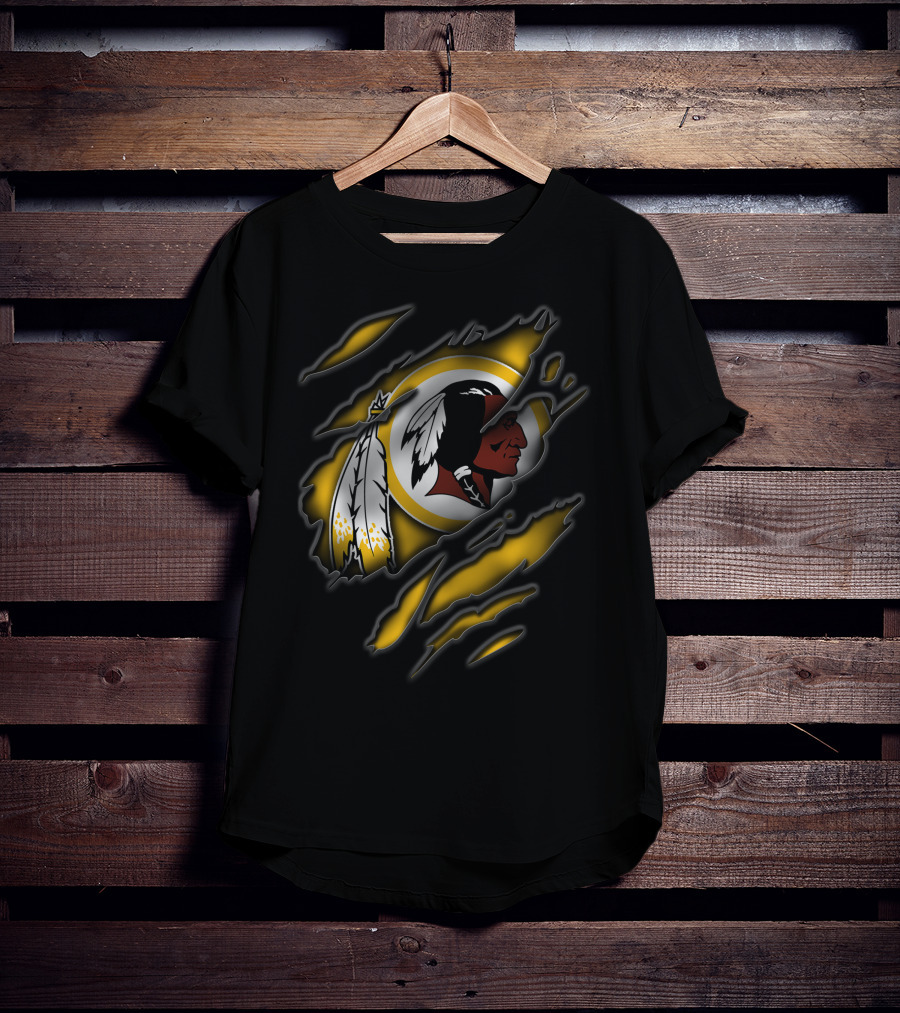 Torn Washington Redskins Football Team T-Shirt