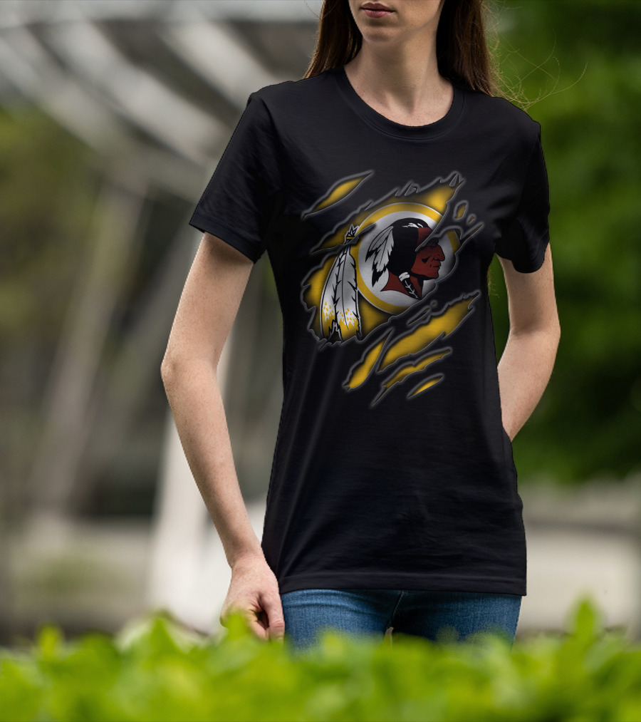 Torn Washington Redskins Football Team T-Shirt