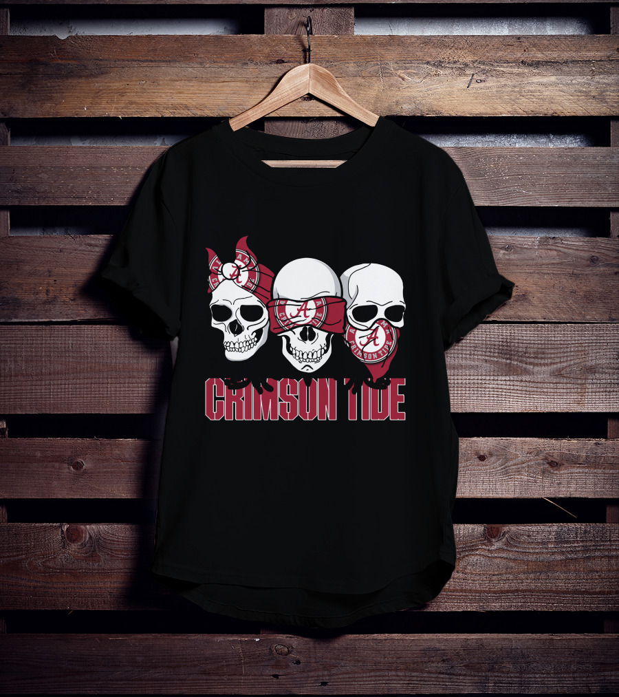 Skull Crimson Tide Alabama T-Shirt