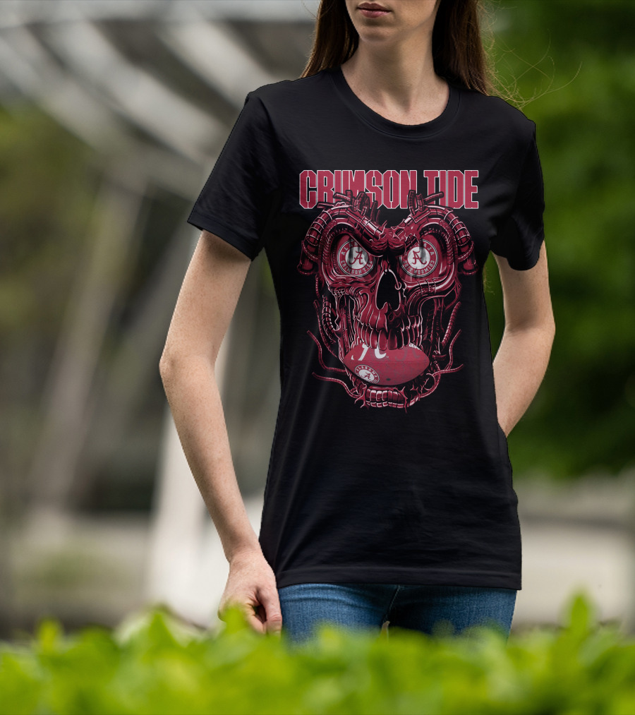 Crimson Tide Dragonskull Alabama Football T-Shirt