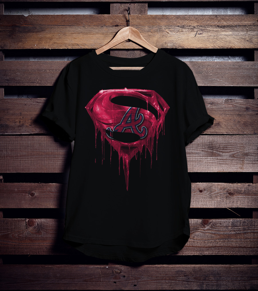 Superman Atlanta Braves Logo Fusion Spm T-Shirt