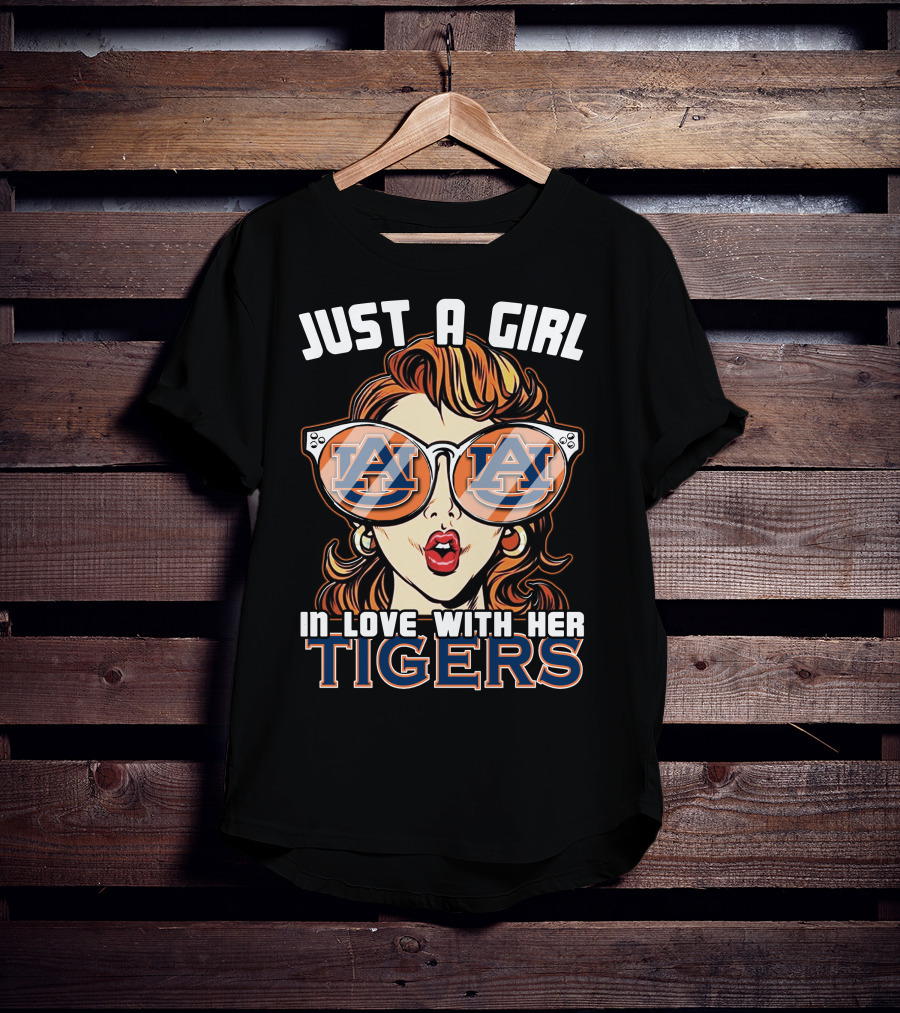 Just A Girl In Love With Her Auburn Tigers T-Shirt