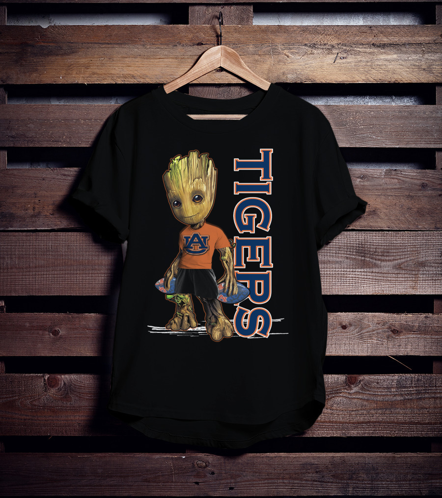Groot V1 Auburn Tigers Fans Mascot T-Shirt