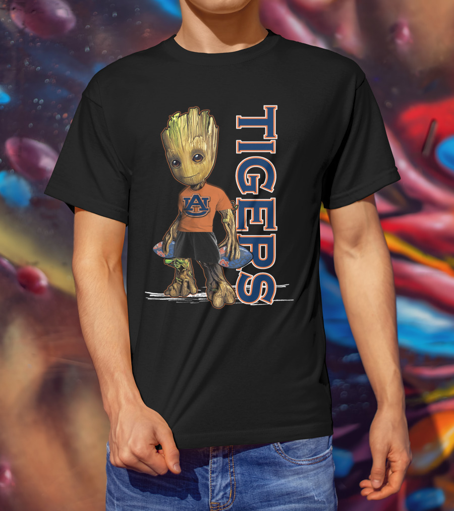 Groot V1 Auburn Tigers Fans Mascot T-Shirt