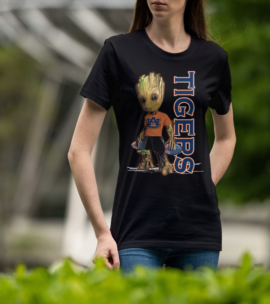 Groot V1 Auburn Tigers Fans Mascot T-Shirt