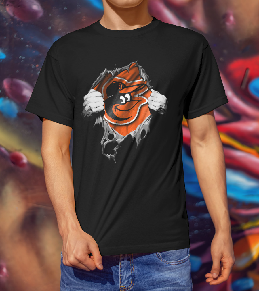 Torn Hands Baltimore Orioles Burst T-Shirt