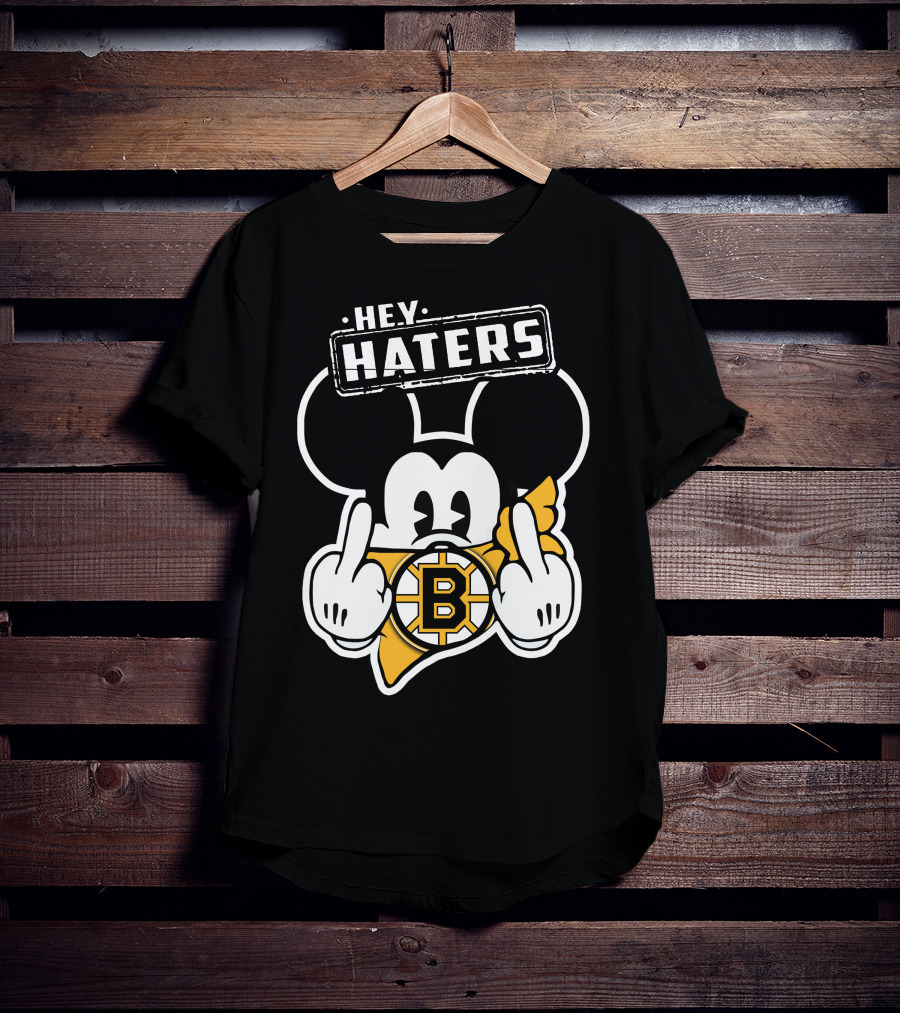 Hey Haters Mick Boston Bruins T-Shirt
